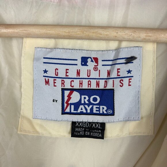 Vintage Atlanta Braves Windbreaker‎ Jacket Sz XXL 2XL Pro Player MLB 90s Faded - Picture 7 of 8